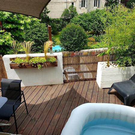 Duplex Avec Spa Et Terrasse En Plein Centre Du Village Saint-Jean-du-Gard Exterior photo